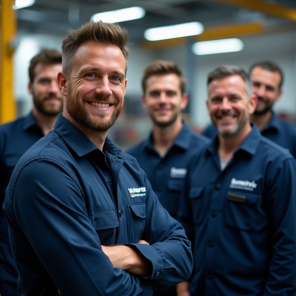 Equipo de Auto Babel en acción